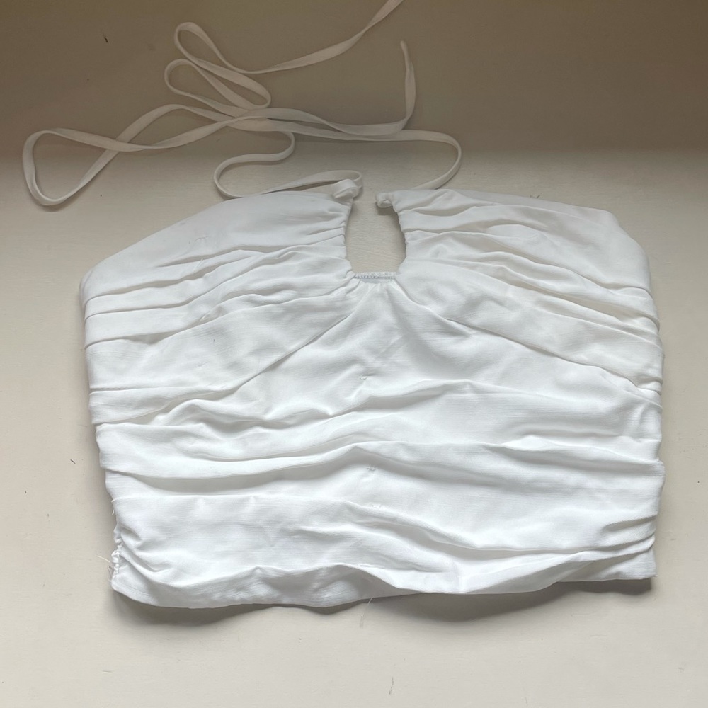 White crop top